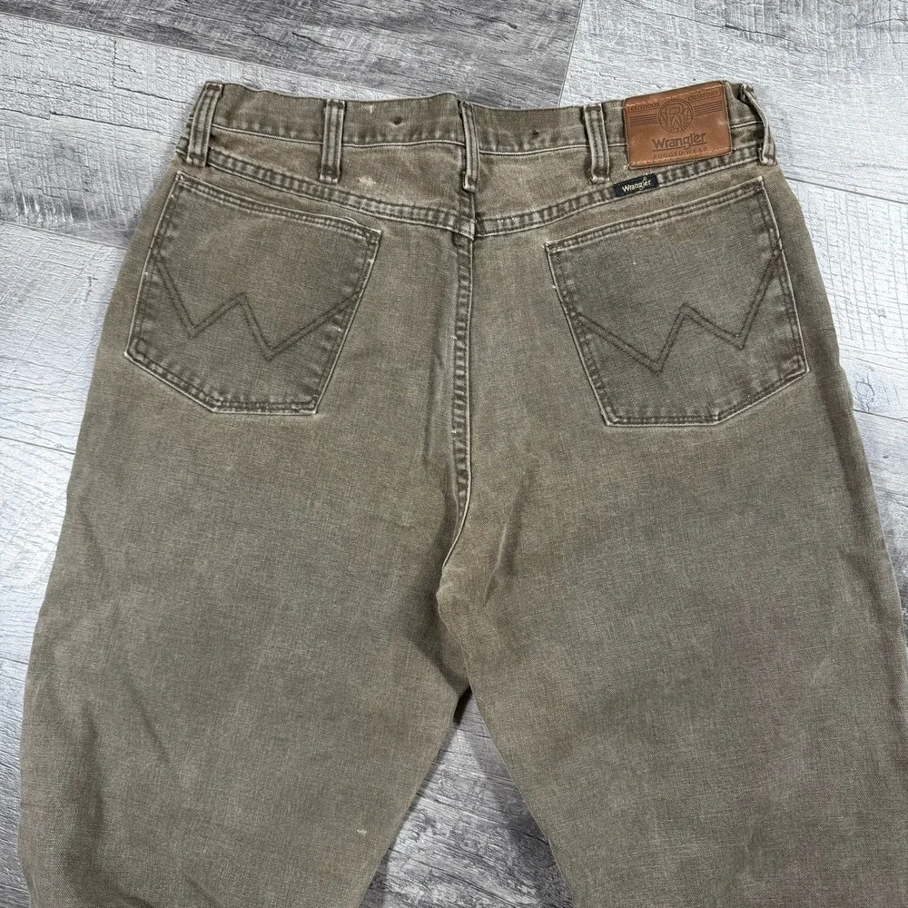 Vintage 80's Wrangler Rugged Gear Brush Field Pants 33145NB USA Made 34X31